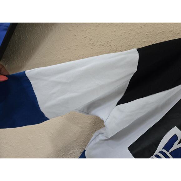 Vintage Adidas Sweatshirt, Blue/ Black/ White, Size Small Oversized With Defect - Picture 3 of 7